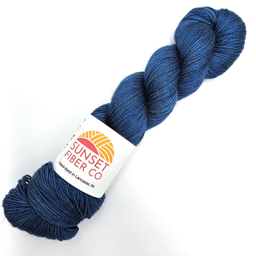 Indigo Ink - Camel Silk Sock