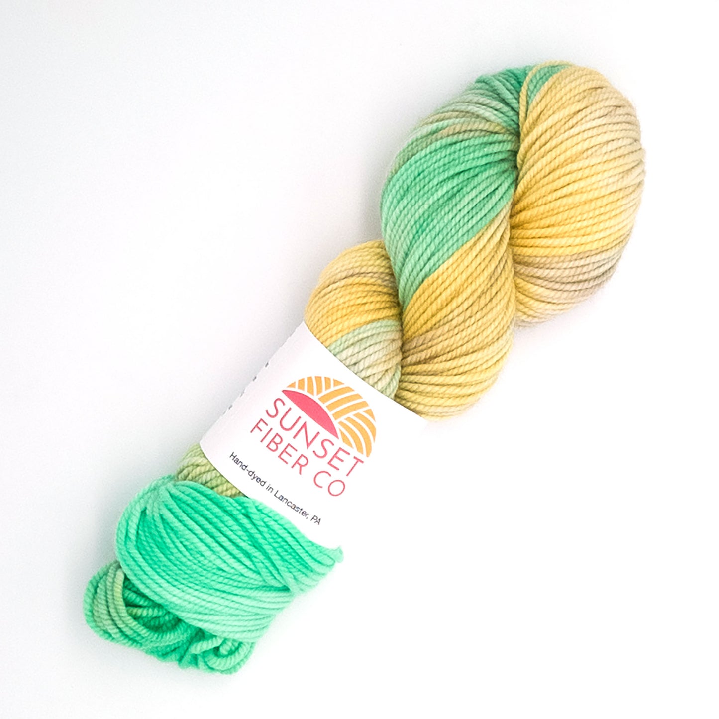 Seafoam & Sunshine - High Twist Worsted